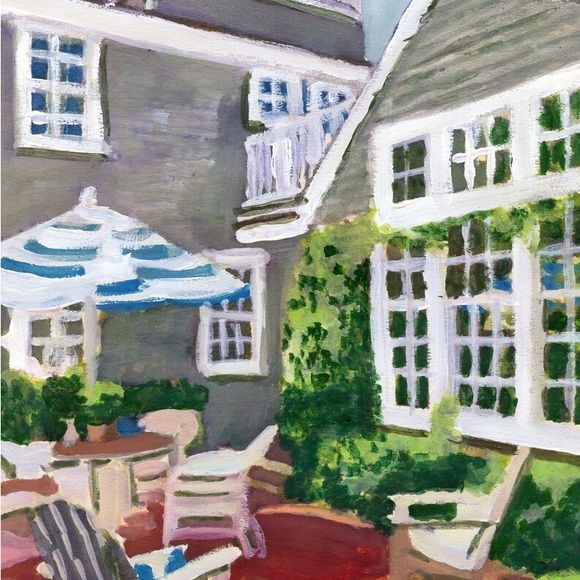 Nantucket Print, Nantucket Painting, Hydrangea Art, Nantucket Poster, Nantucket - Picture 2 of 5